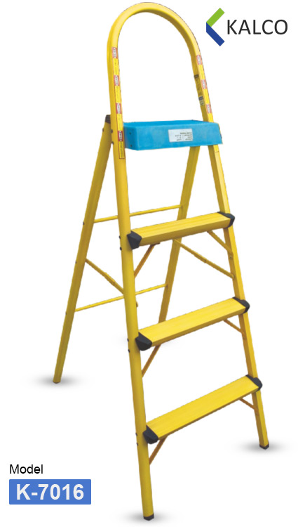 Four 4 Steps Aluminium Home Ladder K-7016