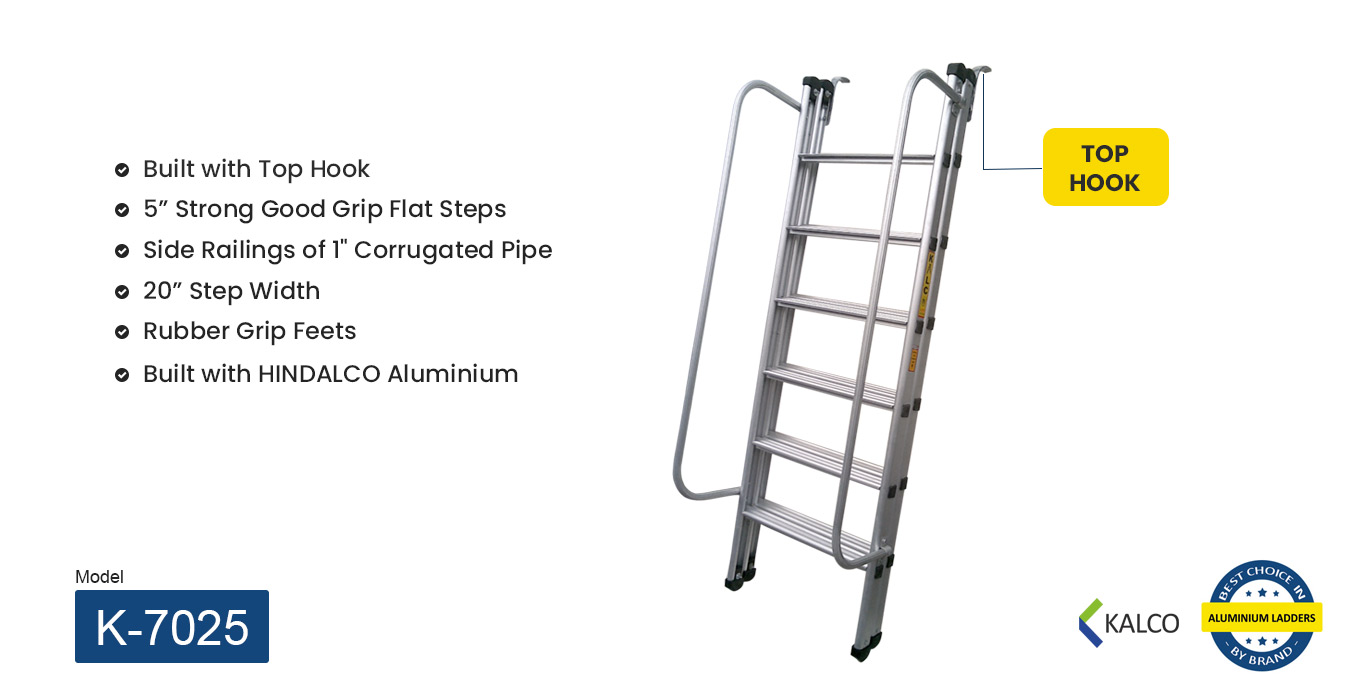 Kalco Aluminium Hook Railing Ladder K-7025